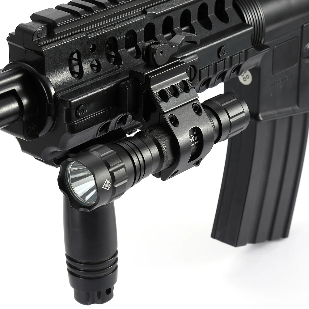 

AloneFire tk503 Tactical Zoom Flashlight Waterproof Weapon Light Pistol Gun Lanterna Rifle Picatinny Weaver Mount For Hunting