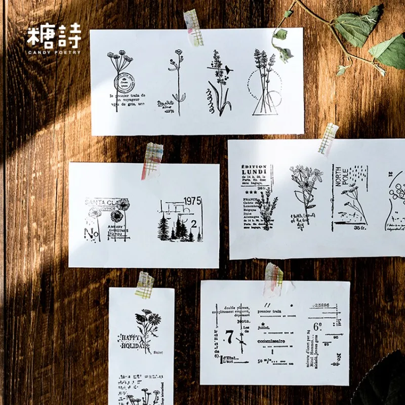 1 шт. серия leave Plant note деревянный штамп сделай сам ручная наклейка штампы для