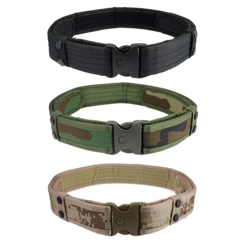 

mens Woodland Camo Waistband Tactical Hunting Outdoor Sport Field Belt