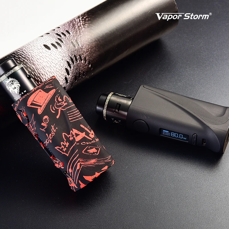 100% Оригинальный Vapor Storm ECO Pro 80 Вт набор Vape Starter kit с 2 мл/6 мл 510 резьбой Lion RDA бокс-мод