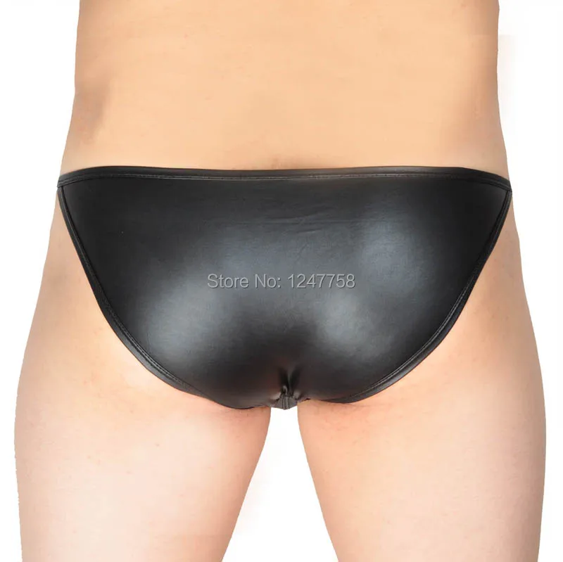 Мужское нижнее белье с открытыми боками кожаные бикини низкой посадкой |