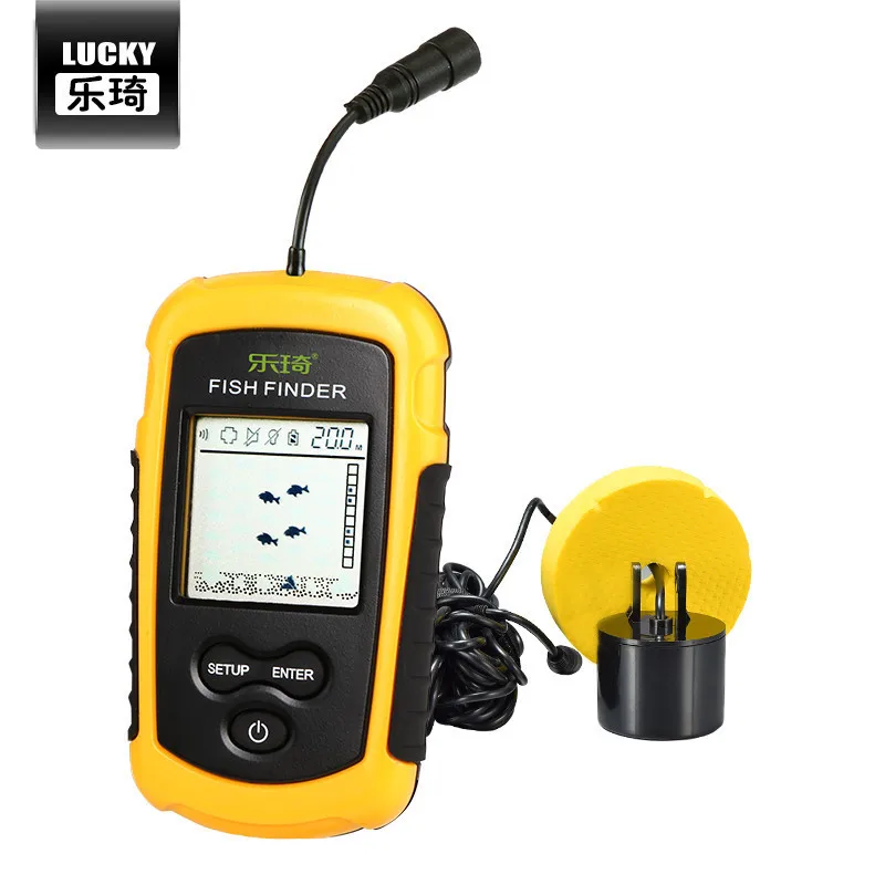 LUCKY Sonar Wireless Fish Finder Portable Visual High Clear Shoal Of Detector With Detecting Range 100 Meters For | Спорт и