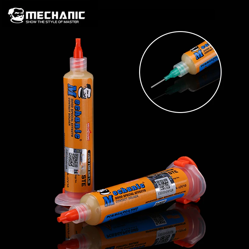 Паяльная паста флюс для печатных плат/BGA/PGA/SMD RMA UV10 куб. См|Сварочные флюсы| |