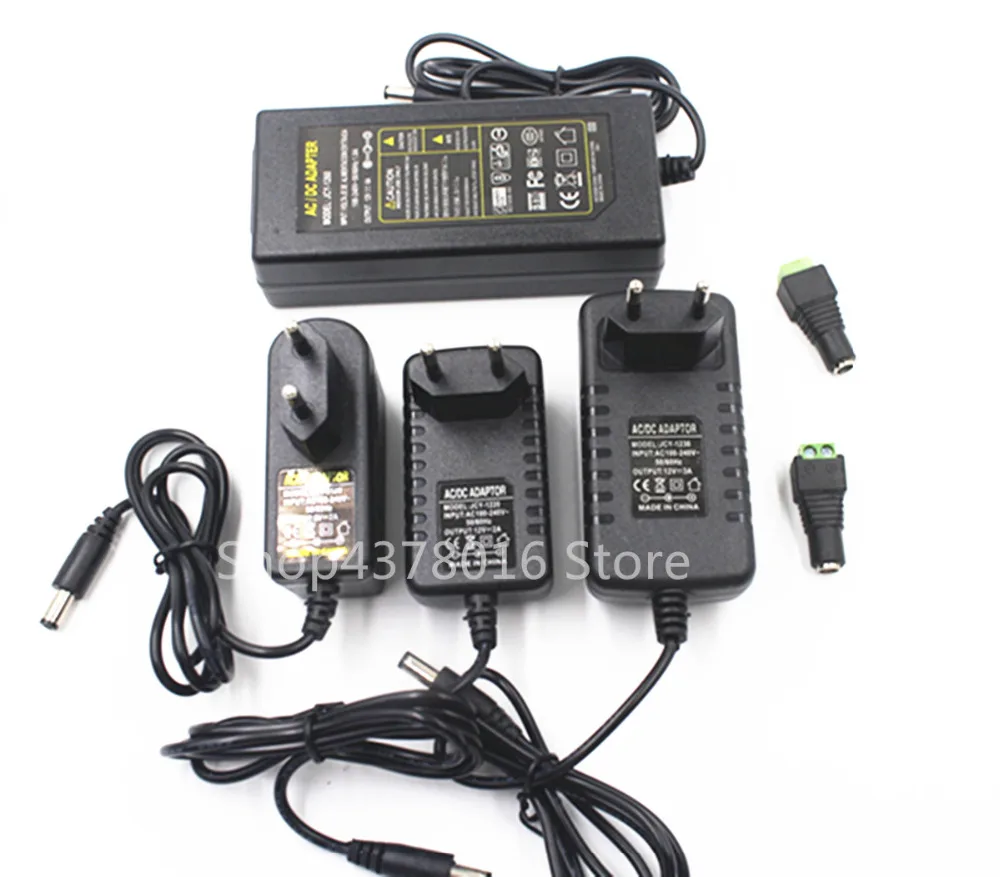 Высокое качество имеет Питание DC 12 V 1A 2A 3A 5A 6A 7A 8A 10A светодиодный трансформатор для 5050 5730 2835 3014 5050 Светодиодные полосы света