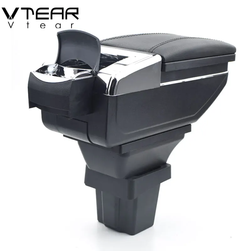 Vtear Для Chevrolet Trax аксессуары автомобильный подлокотник USB интерфейс коробка для хранения кожаный подлокотник центральная консоль украшение автомобиля