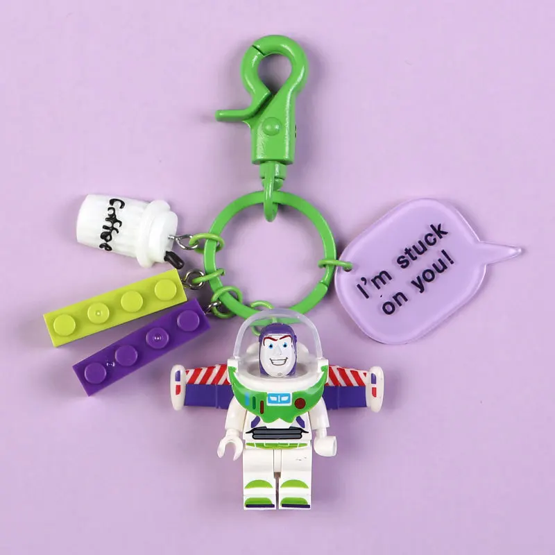 Лидер продаж Toy Story рисунок игрушки подвеска Подвески Базз Лайтер Джесси брелок голова могут быть перемещены куклы небольшой кулон для детей подарок