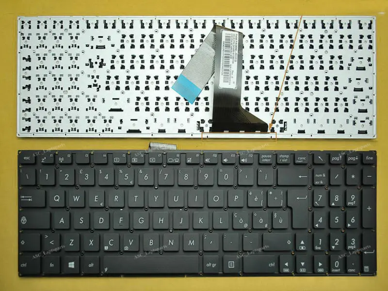 Новая итальянская клавиатура IT для ASUS X550 D552 R510 R513 X552 D551 P552 черный ноутбук без