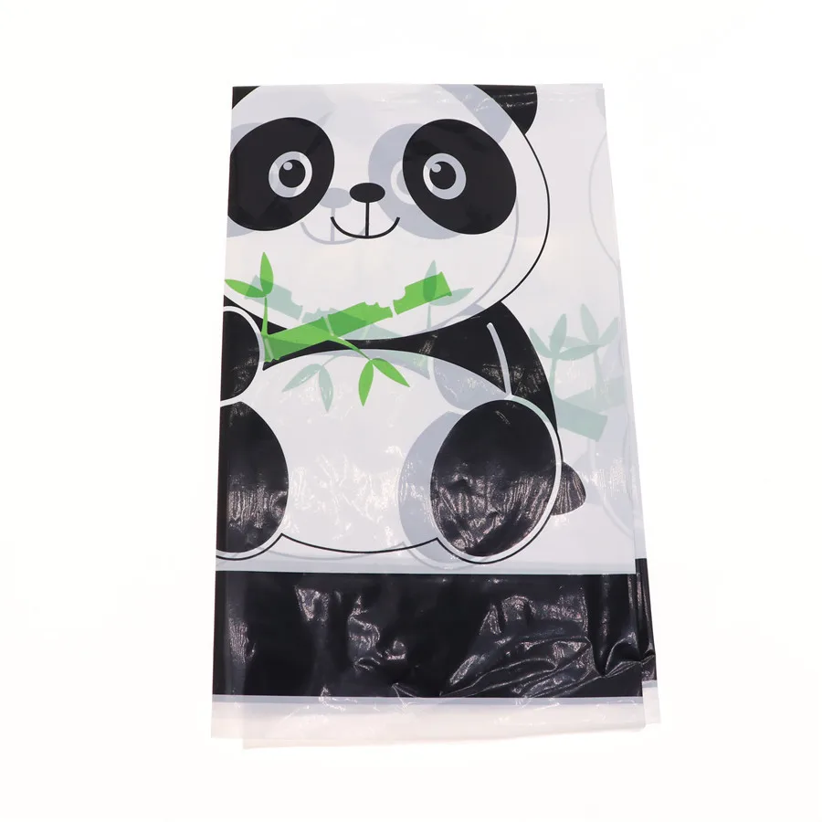 tablecloth 1pc Горячая панда вечерние принадлежности одноразовая посуда чашка тарелка салфетки День рождения Свадьба для детского душа украшения - Цвет: tablecloth 1pc
