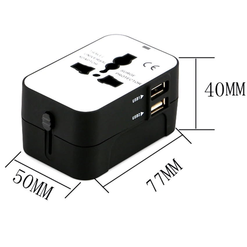 Универсальный дорожный адаптер USBO CE Multifuntion 5 в 1 А зарядное устройство USB для AU US UK