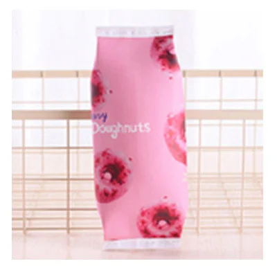 Pink Donuts Молоко конфеты Макаруны попкорн форма торта милый кавайный пенал на молнии пенал офисные и школьные принадлежности подарок для детей - Цвет: Pink Donuts
