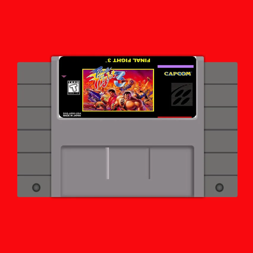 Последняя борьба 3 (FF3) 16 бит большая серая игровая карта для игрока США NTSC|16 bit|16 bit