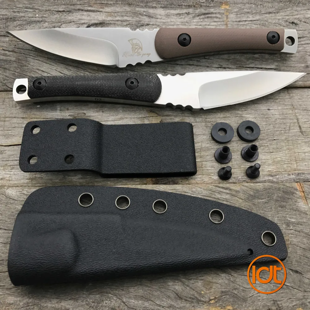 LDT Малый Rue работника фиксированным лезвием Ножи D2 лезвие Micarta справиться
