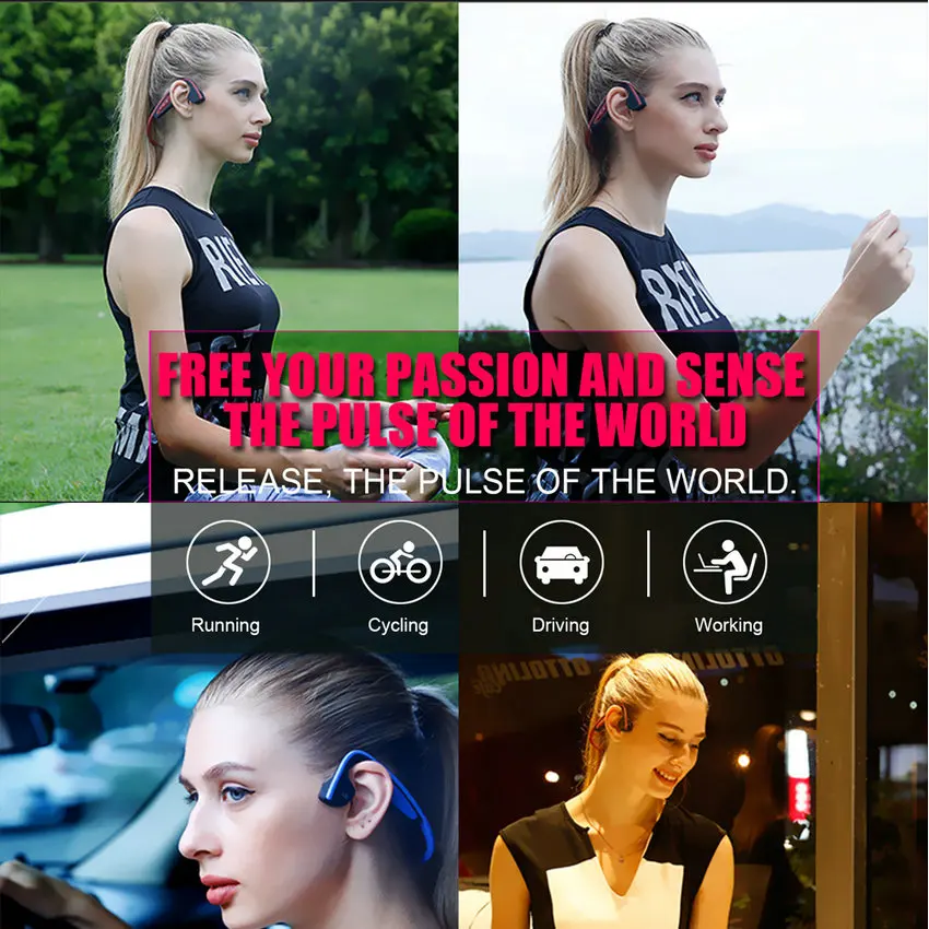 Bluetooth наушники с костной проводимостью и защитой от пота|Наушники гарнитуры| |