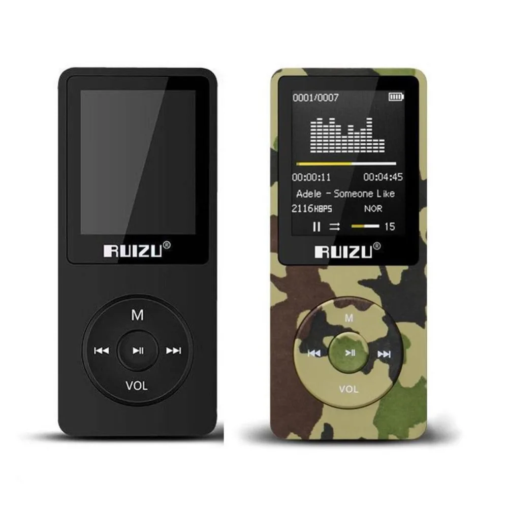 Спортивный цифровой mp3 плеер RUIZU X02 с экраном 1 8 дюйма ГБ поддержкой TF FM Hi Fi|radio