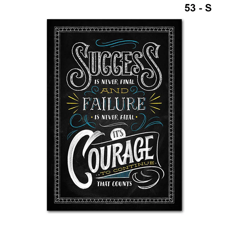 53 Newly Motivational Classroom Wall Posters Inspirational Quotes for Students Teacher Classroom Decorations TE889 - Цвет: 53