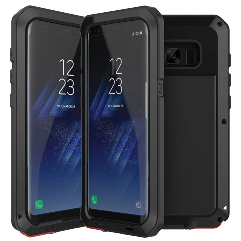 Металлический чехол для Samsung Galaxy S21 S20 S9 S8 Plus S7 Edge Note 20 9 противоударный | Мобильные