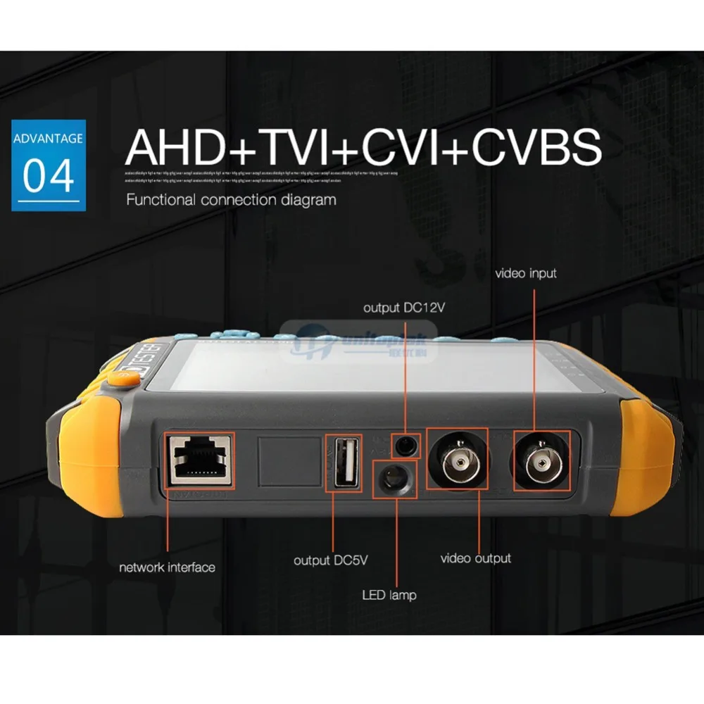 1080 P/5MP 4 в 1 CCTV Тест er 5 дюймов lcd цветной экран AHD TVI CVI тестер аналоговых камер