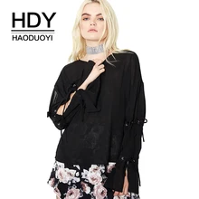 Женские шифоновые полупрозрачные рубашки HDY Haoduoyi повседневные