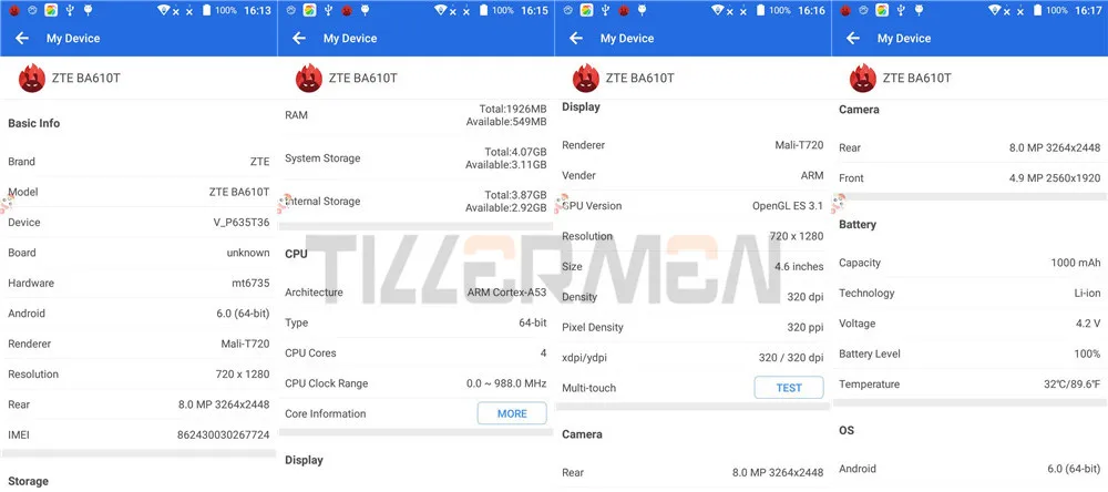 Чехол в подарок zte BA610T MTK6735P четырехъядерный телефон Android 5,1 2G ram 8G rom 8MP 4000mAh Dual SIM 8MP OTG telefone