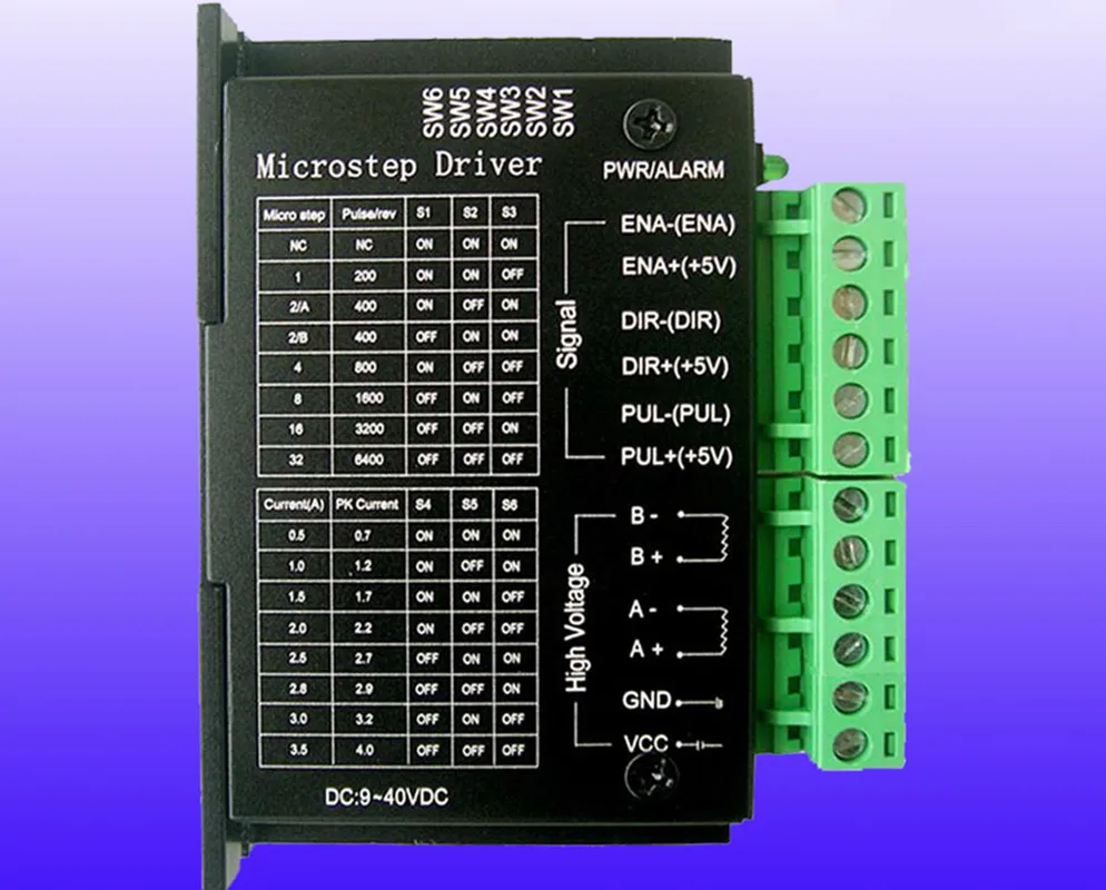 Сменный Драйвер шагового двигателя TB6600 двухфазный 9 40VDC 4A для NEMA17 NEMA23 контроллер