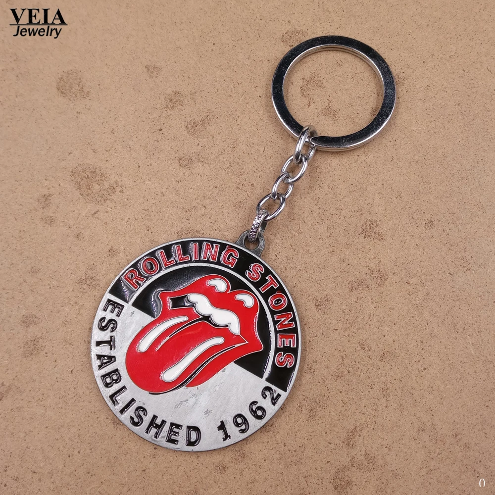 2017 новая музыкальная группа модный брелок рок металлический Роллинг камни