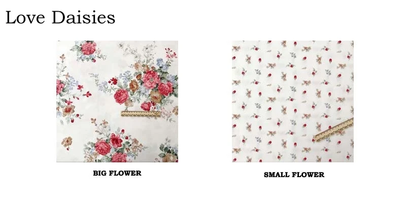 Саржевая ткань из 100% хлопка белая большая красная коричневая синяя цветочная для