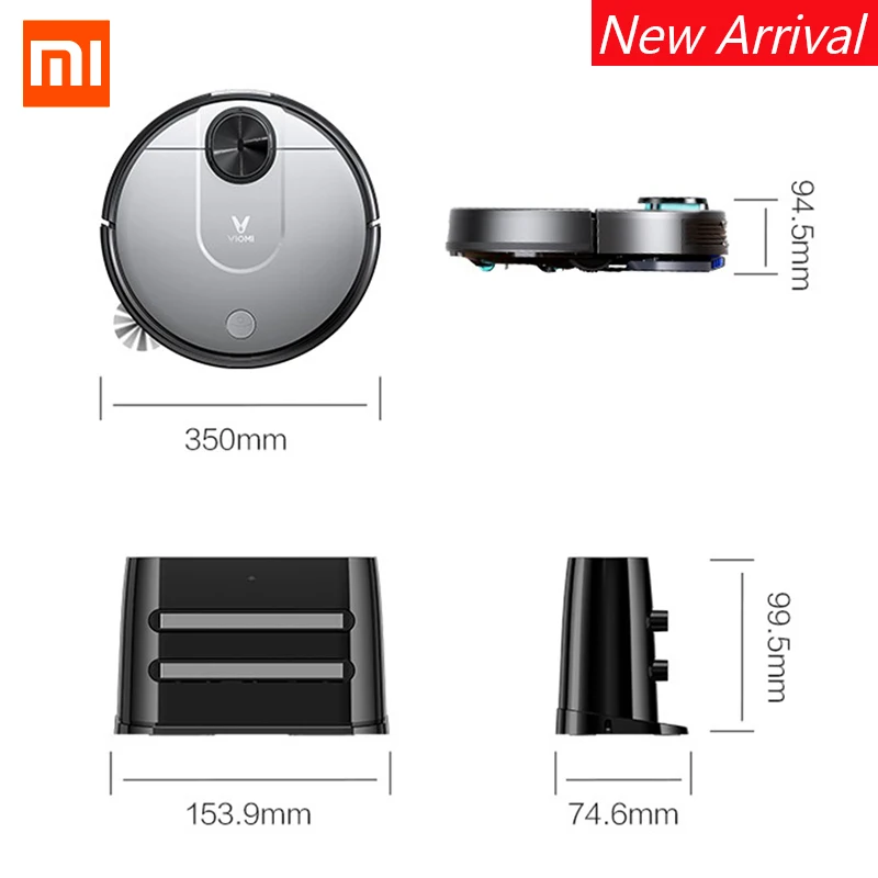 2019 Xiaomi Viomi V2 робот пылесос приложение Управление Лазерной навигацией планировка