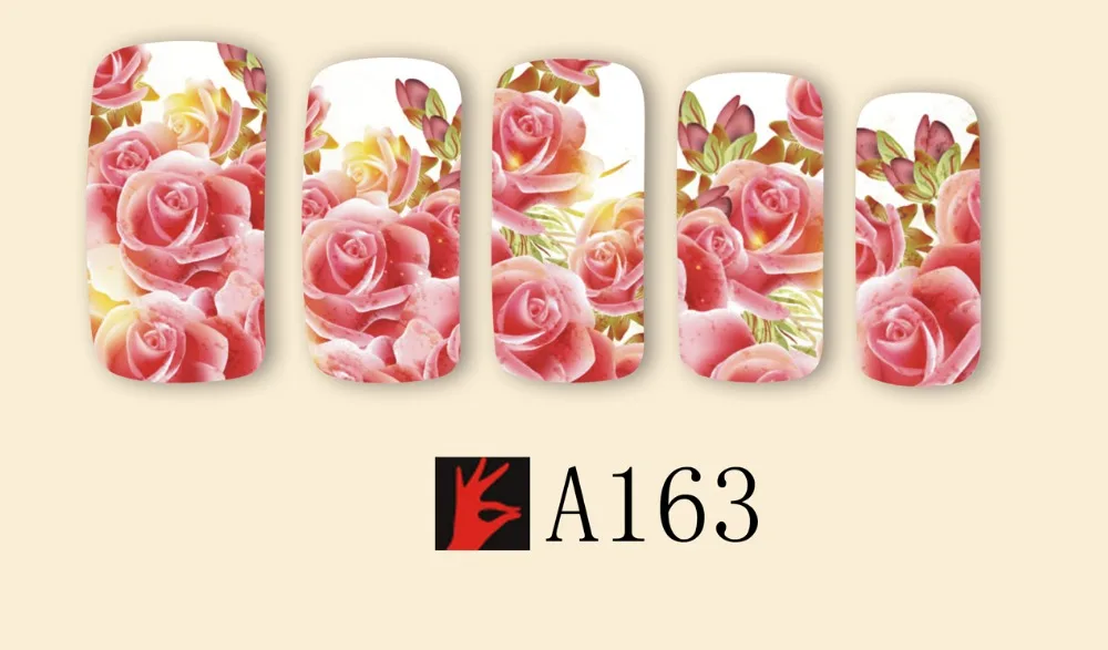 12 упак./лот переводка NAIL ART наклейки на ногти татуировки слайдера полное покрытие