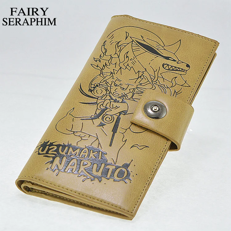 

FAIRY SERAPHIM New Men Wallets Good Pu Material Cartoon Leather Wallet Anime Card Holder Hokage Ninjia Purse For Free Shipping