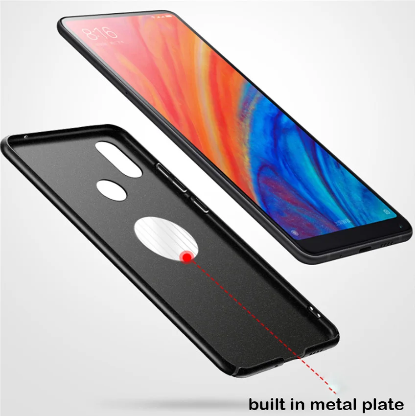 Металлический чехол из поликарбоната с полной защитой для Xiaomi Mi Mix 2s жесткий