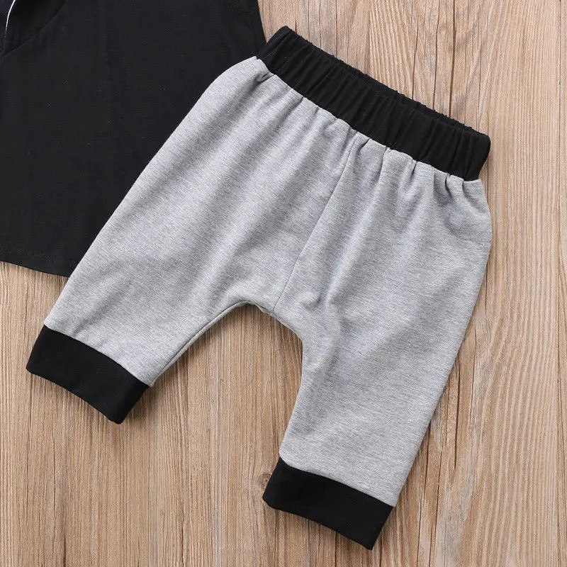 2019 Brand New 2PCS Newborn Toddler Infant Baby Boys Girl Hooded Tops Pants 2Pcs Set Kid Outfits Children Summer Clothing 6M-5T | Детская