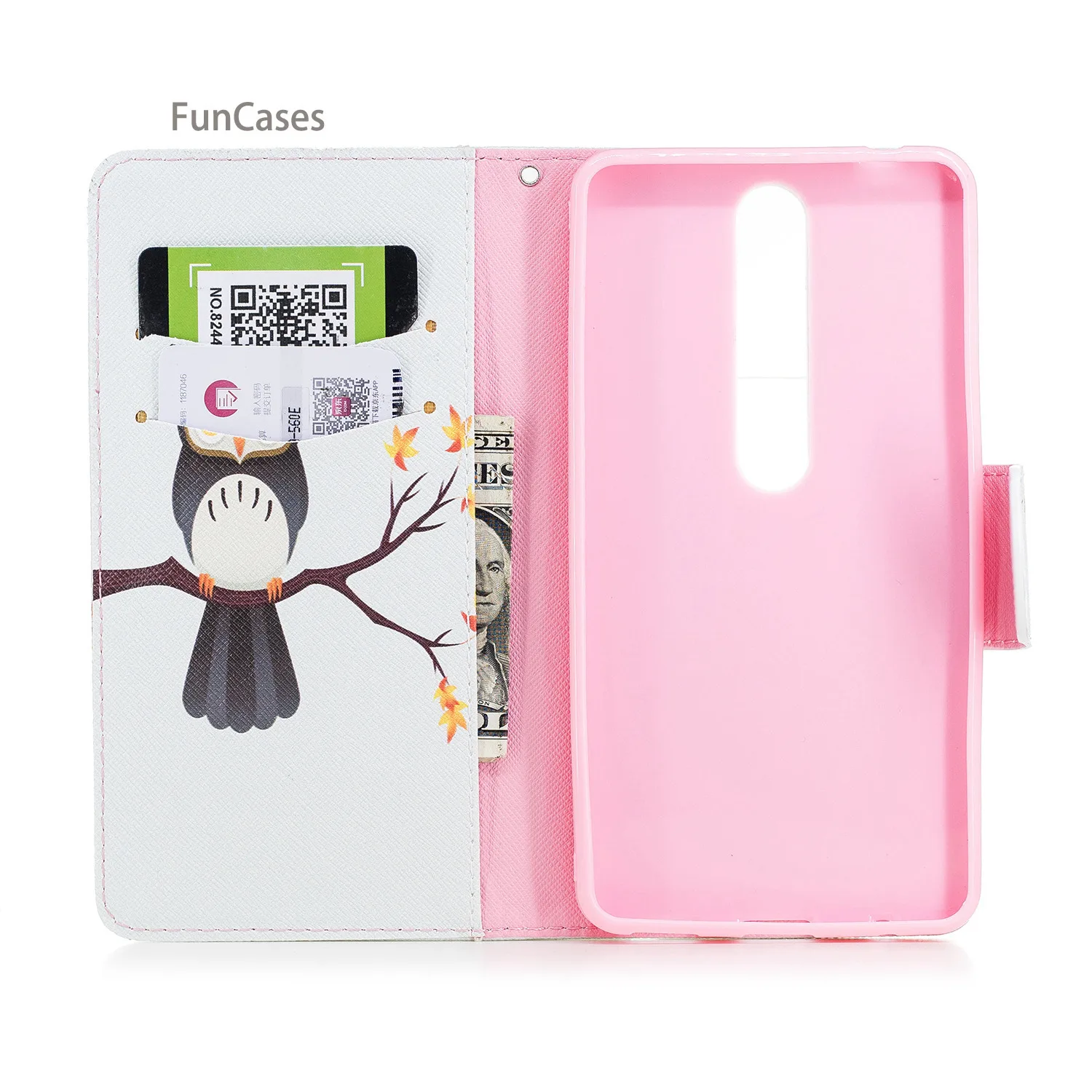 Гигантская панда флип чехол для телефона СПС Etui Nokia 6 2018 кронштейн Hoesje Единорог
