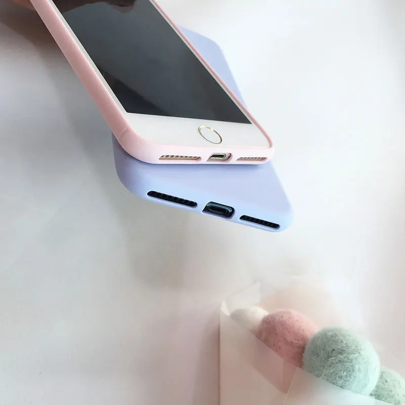 Boucho Роскошные Яркие цвета синий розовый чехол для iphone 5 5S SE 6 6s 7 8 Plus силиконовые