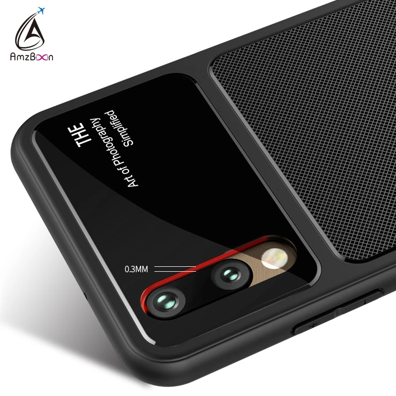 Amzboon роскошь Вернуться ТПУ Стекло протектор чехол для huawei P20 PRO Телефон
