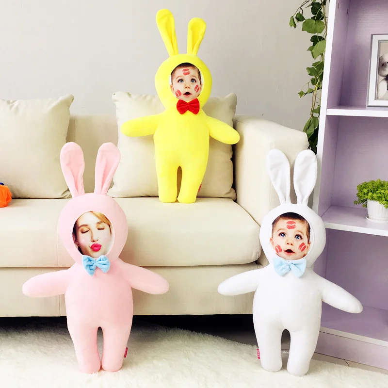 Плюшевая игрушка с лицом на лице персонализированные мягкие игрушки кукла