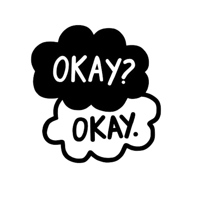 Okay Quotes настенные художественные наклейки Домашнее Украшение съемное украшение