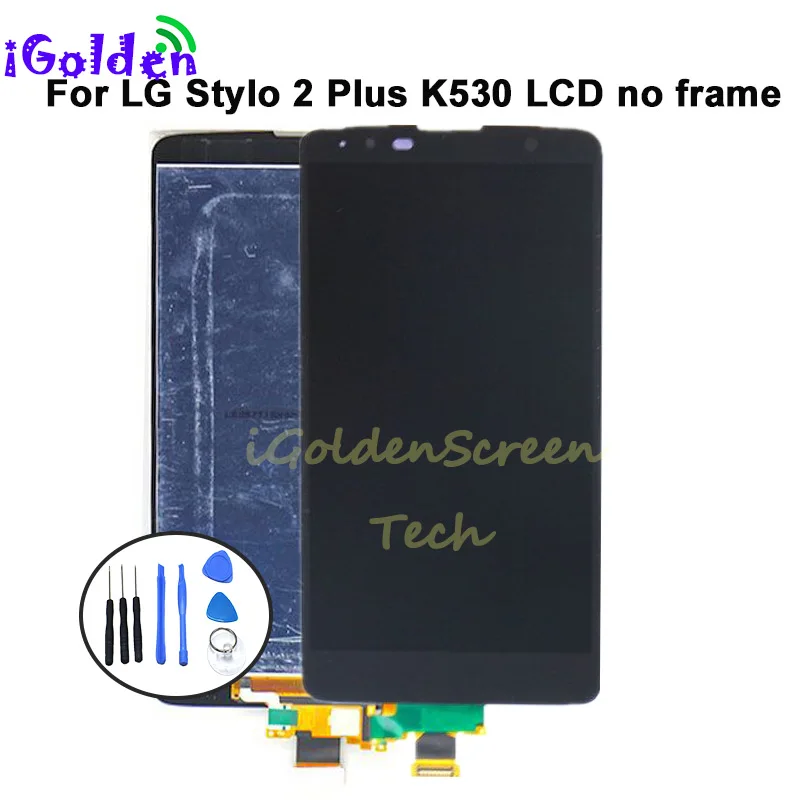 K530 k530f ЖК-дисплей + дигитайзер Сенсорное стекло рамка в сборе для Lg Stylus 2 Plus K530Y