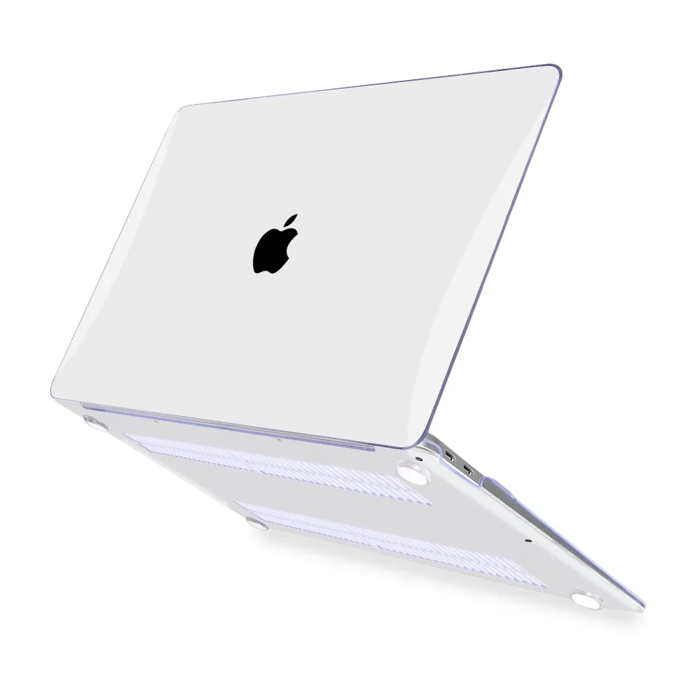 Clear Чехол для ноутбука MacBook Air Pro retina 11 12 13 15 A1932 Pro 13 15 16 дюймов Сенсорная панель A2141 A2159 пластиковый жесткий чехол - Цвет: Clear