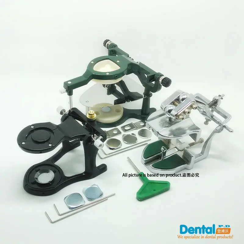 3 Sets Dental Lab small & Large & Adjustable Magnetic Articulator Dentist Lab Equipment High Quality