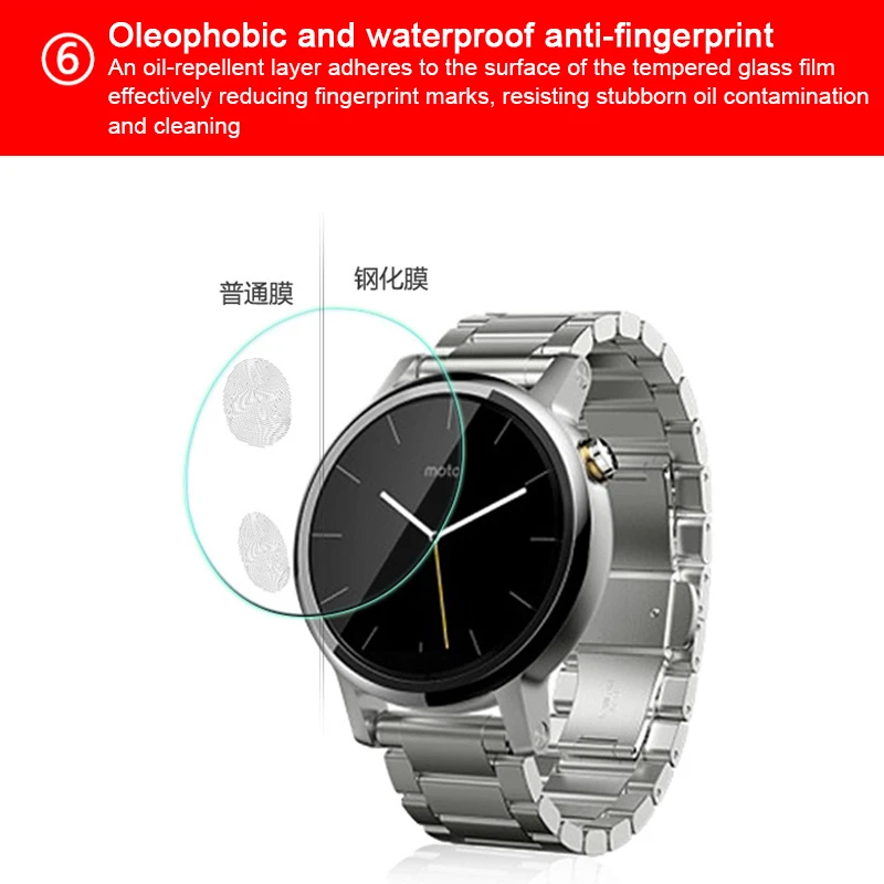 9H закаленное стекло для Motorola MOTO 360 360S 360L Смарт часы 1st 2nd Gen 1 2 42 46 мм/42 мм Защитная