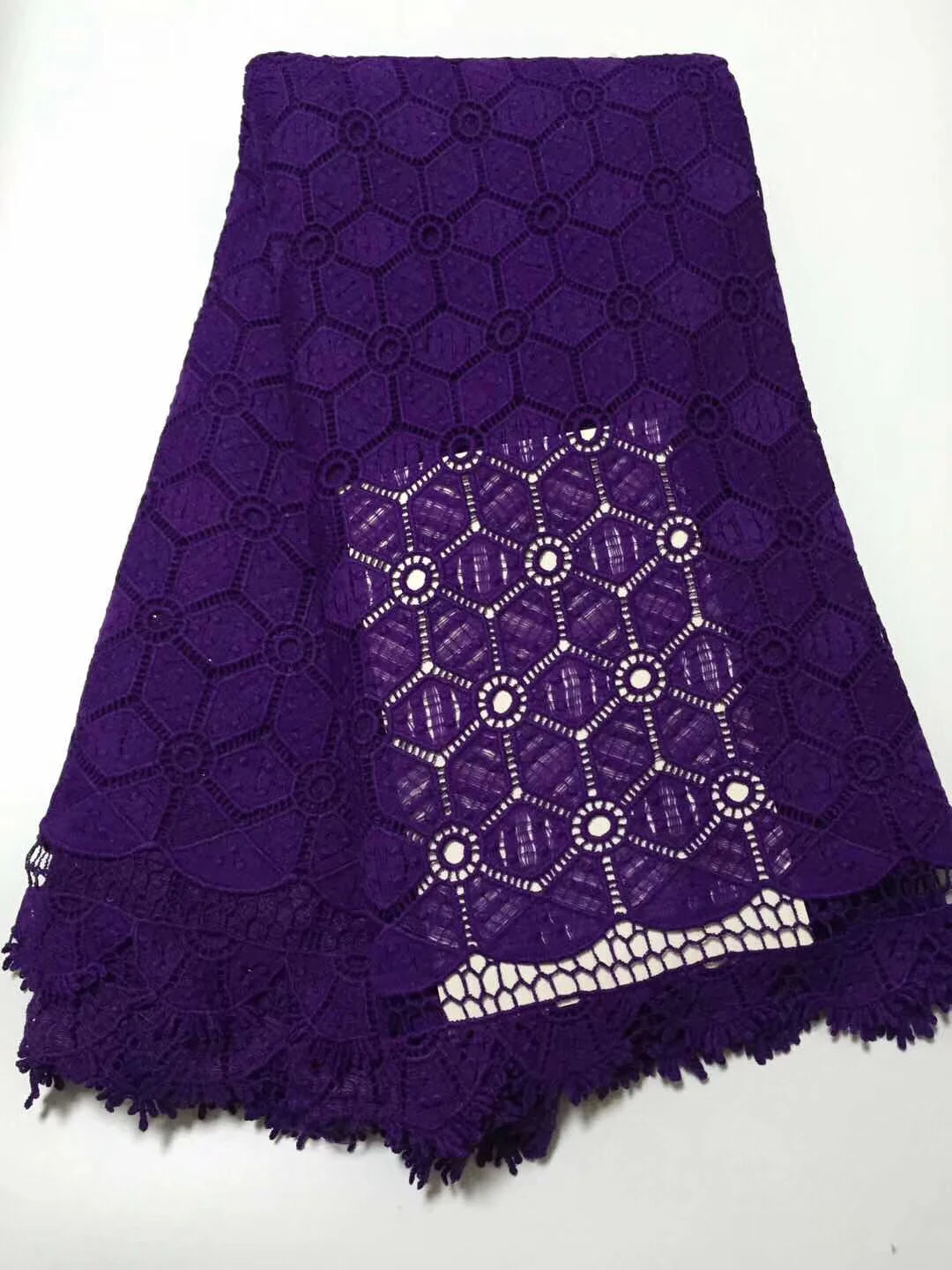 

Изысканное химическое кружево, нигерийская ткань, фиолетовое кружево, высокое качество, вечернее платье Африканское кружевная ткань CD3240