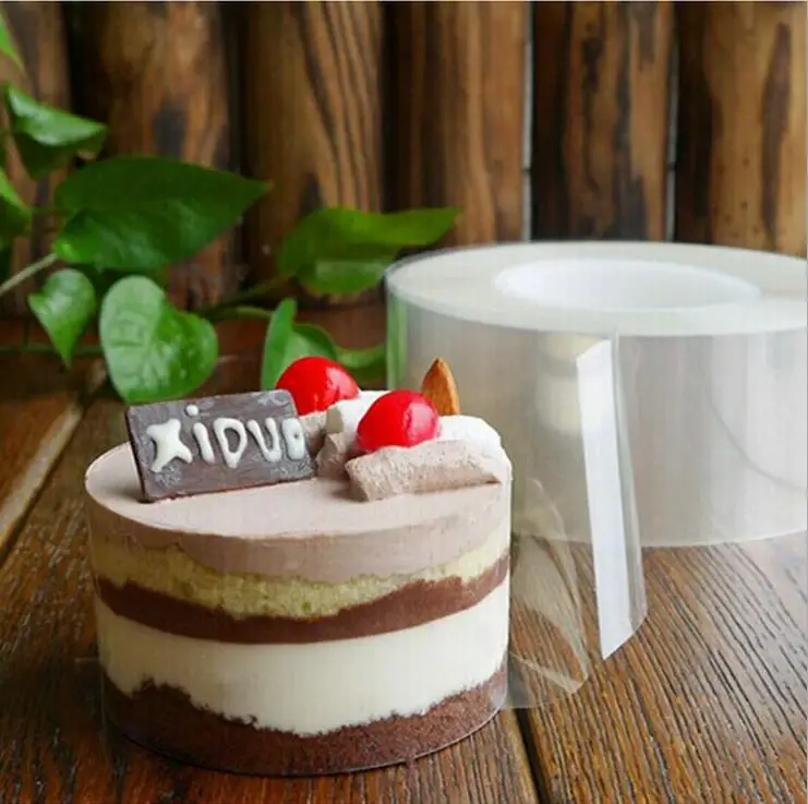 Практичный мусс для края торта обертывание десерт окружающий Твердый переплет s