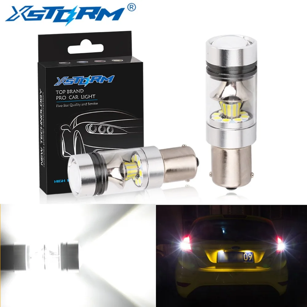 2 шт. P21W Led 1156 BA15S светодиодные лампы R5W заднего хода автомобиля светильник DRL