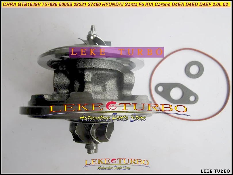 Картридж турбокомпрессора CHRA GTB1649V 757886 5003S 28231 27400 для HYUNDAI Tucson Sonata 05 Santa Fe KIA Magentis D4EA
