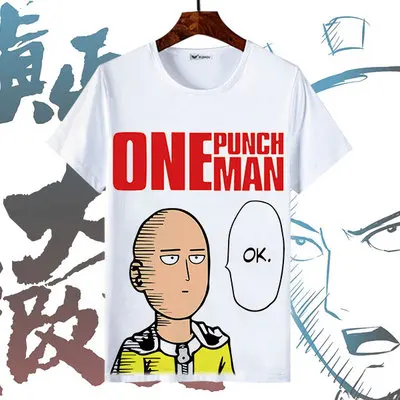 Новая футболка для косплея One Punch Man Saitama модная Genos из аниме топы полиэстера с