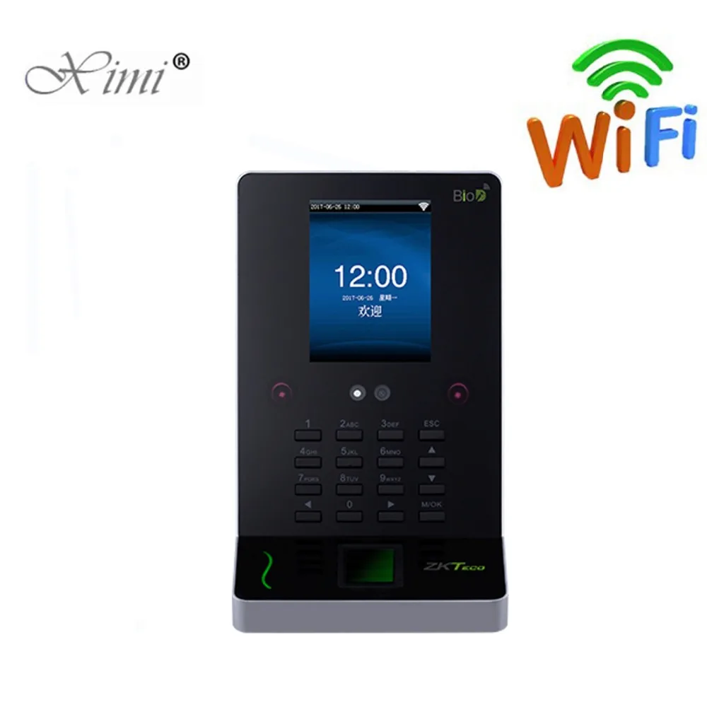 ZKTeco UF600 Распознавание отпечатков пальцев лица посещаемость с Wi Fi модуль 1000 + 500
