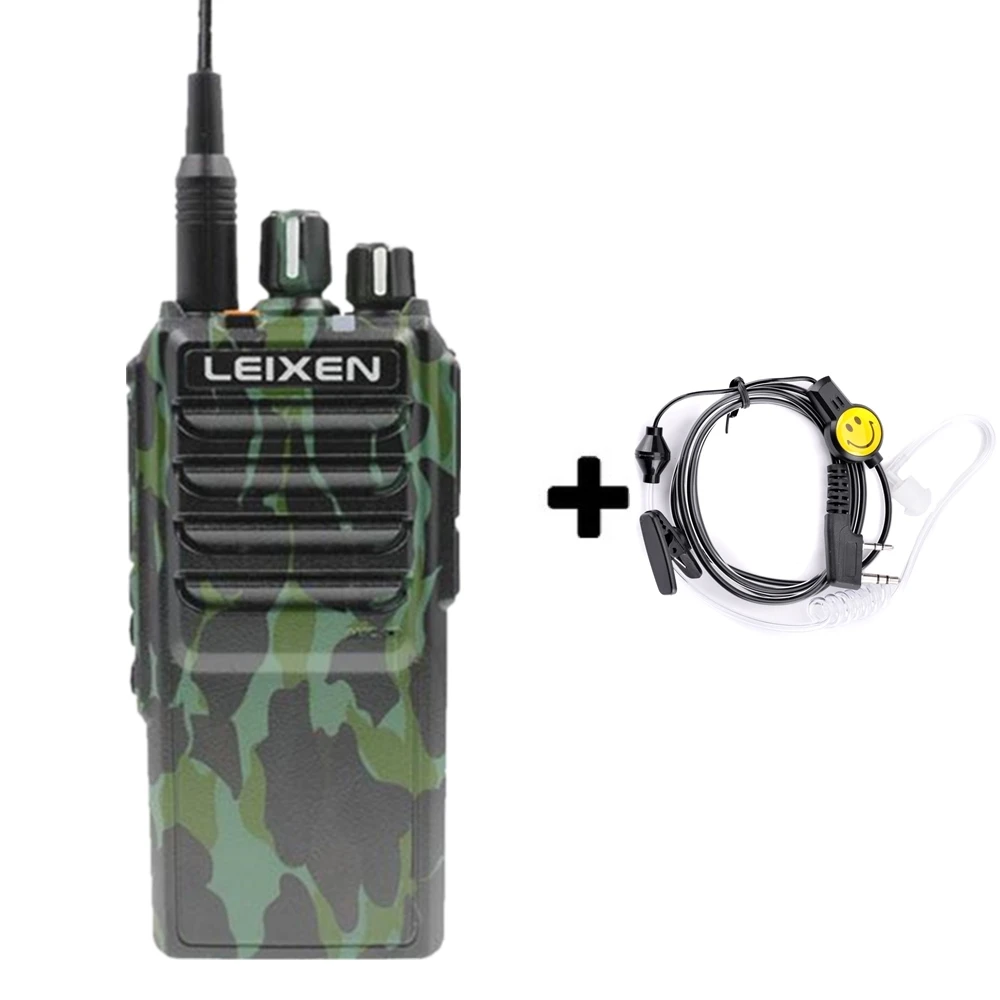 Add a smile headset Высокая мощность LEIXEN VV-25 25 Вт дальняя рация с аккумулятором 12,6 в 4000 мАч - Цвет: Add a smile headset