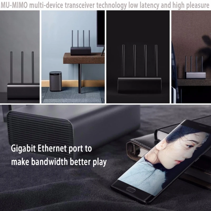Xiaomi Mi WiFi беспроводной маршрутизатор HD IPQ8064 двухъядерный 1,4 ГГц основной процессор+ двухъядерный 733 МГц сетевой сопроцессор двойной ПЗУ 256 Мб