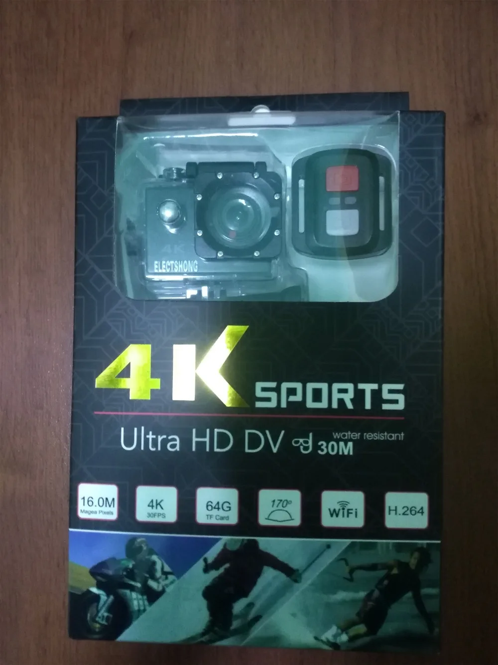 ELECTSHON пульт дистанционного управления Спортивная Wifi камера 4 K/30f 16MP Цифровая видеокамера 30 М Подводная камера водонепроницаемая камера шлем камера