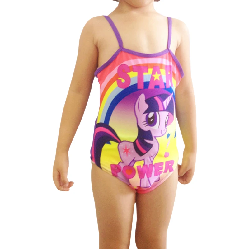 Rosakini 2017 My Little Pony Одна деталь купальники детские Монокини Обувь для девочек